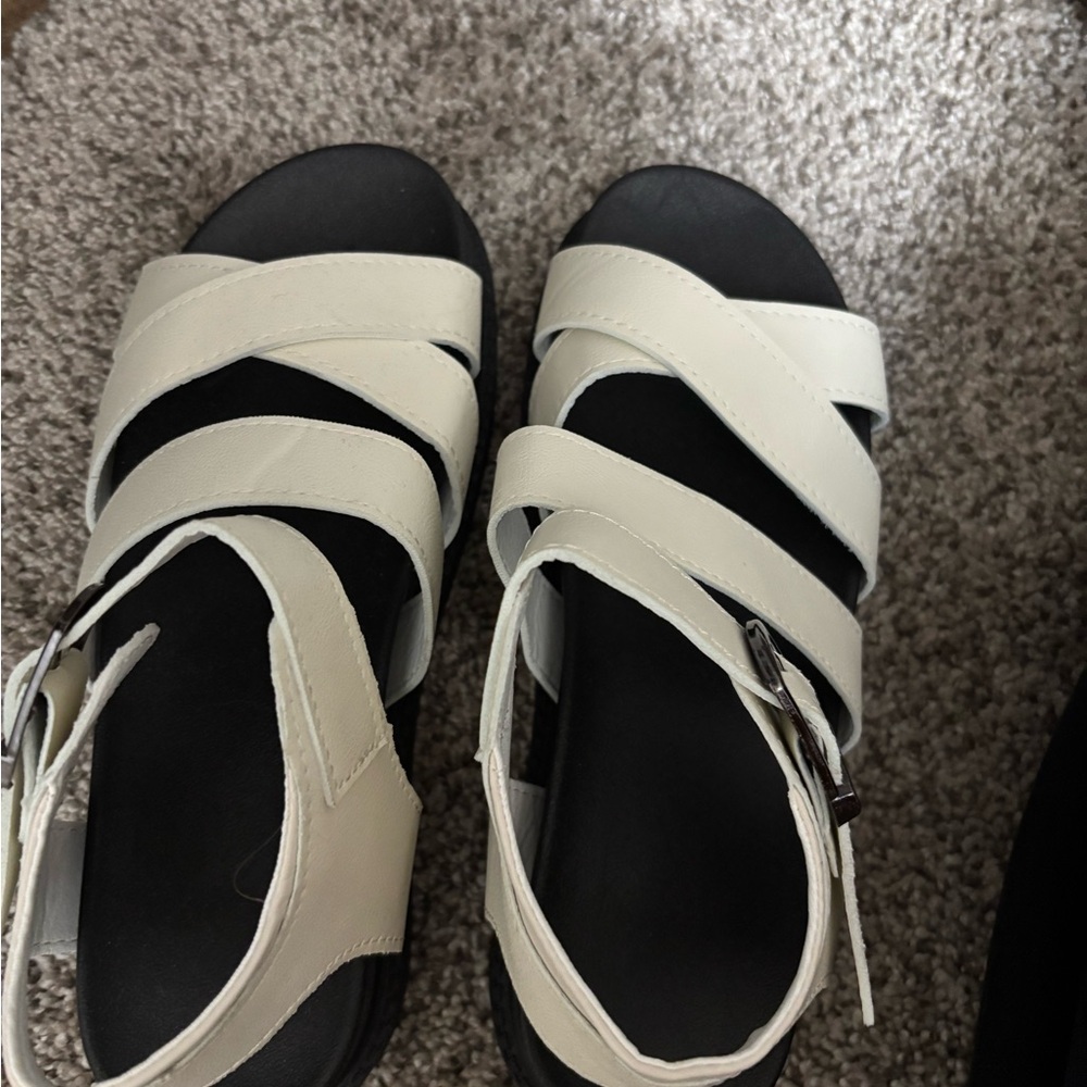 Women's White Strappy Sandals